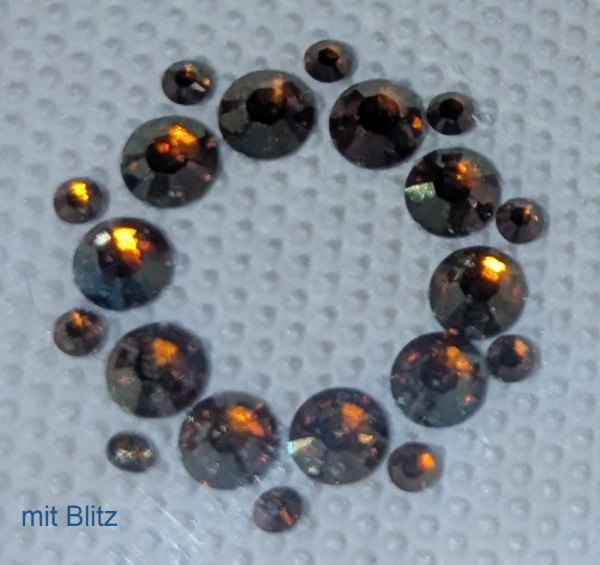 Swarovski-Bügelapplikation Ornament mini Copper