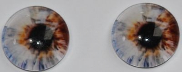 1 Paar Augen Glaslinsen zum Aufkleben 12 mm pastell