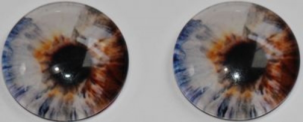 1 Paar Augen Glaslinsen zum Aufkleben 18 mm pastell