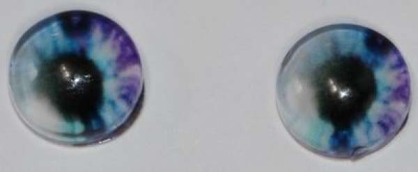 1 Paar Augen Glaslinsen zum Aufkleben 6 mm pastell