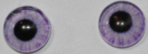 1 Paar Augen Glaslinsen zum Aufkleben 6 mm lavendel
