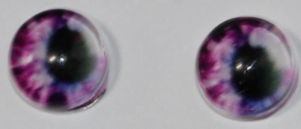 1 Paar Augen Glaslinsen zum Aufkleben 6 mm pastell