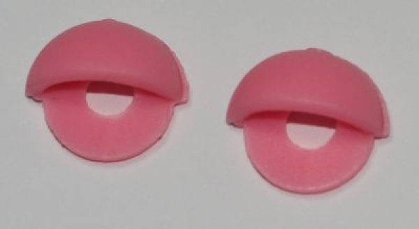 1 Paar Augenlider Schlaf pink (passend für 10 mm Sicherheitsaugen)