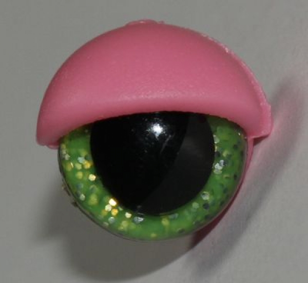 1 Paar Augenlider Schlaf pink (passend für 10 mm Sicherheitsaugen)