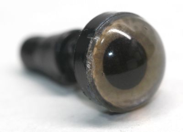 1 Paar Sicherheitsaugen 10 mm mittelgroße runde Pupillen grünblau schimmernd verschiedenfarbige Iris