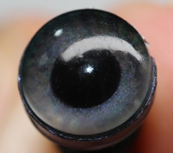 1 Paar Sicherheitsaugen 8 mm petrol irisierend schimmernd