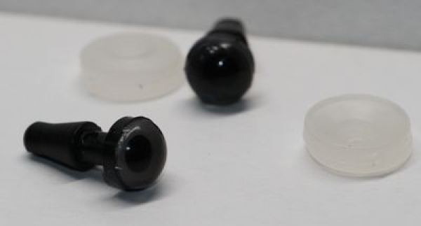 1 Paar Sicherheitsaugen 8 mm petrol irisierend schimmernd