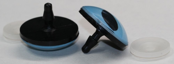 1 Paar Sicherheitsaugen 30 mm zartblau Katze Drache