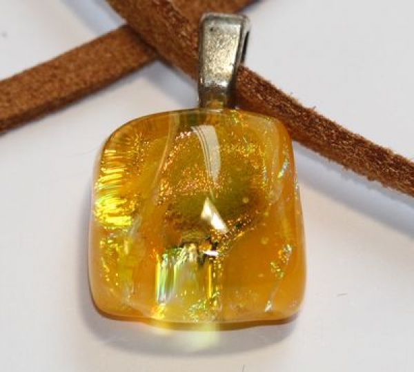 Anhänger "Golden Light" Designer - Unikat - Einzelstück
