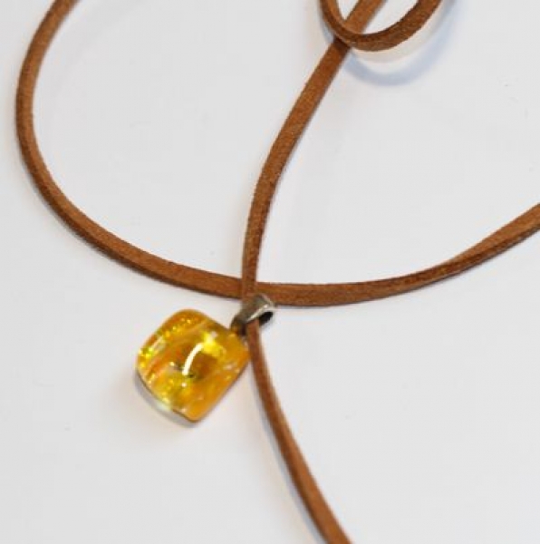 Anhänger "Golden Light" Designer - Unikat - Einzelstück