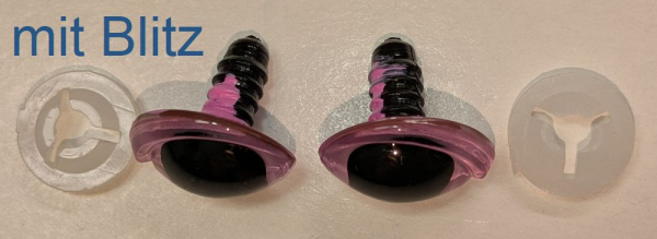 Sicherheitsaugen spitz zulaufend lila 16 mm x 21 mm 2
