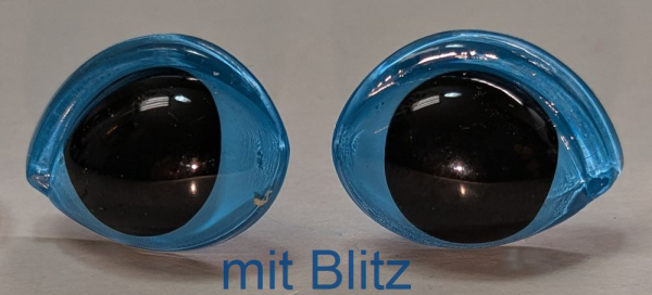 Sicherheitsaugen spitz zulaufend hellblau 16 mm x 21 mm