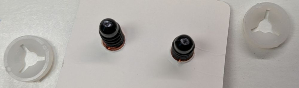 Sicherheitsaugen Zimt metallic mit Wimpern 16 mm x 21 mm 2