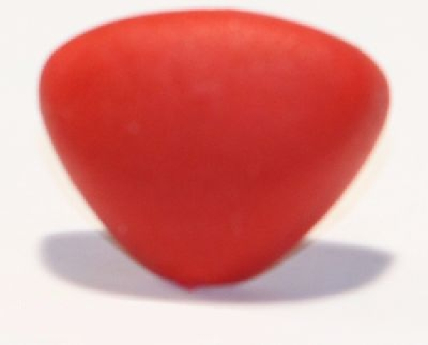 Sicherheitsnase dreieckig Soft rot Softnase mit Sicherheitsscheibe