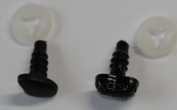 1 Box mit 10 Paar Augen 6 mm metallic und 10 Nasen für Amigurumi gemischt hochwertig