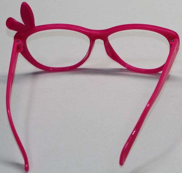 Brille 12 cm pink ohne Gläser aus Kunststoff für Teddies oder Puppen Accessoire Requisite
