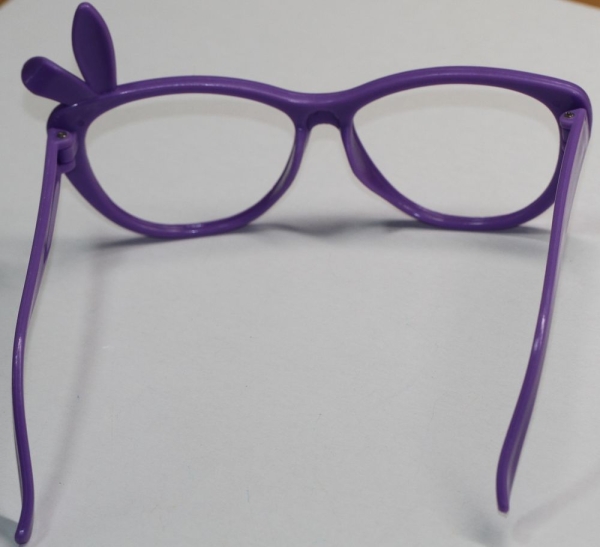 Brille 12 cm violett ohne Gläser aus Kunststoff für Teddies oder Puppen Accessoire Requisite