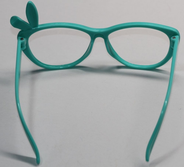 Brille 12 cm türkis ohne Gläser aus Kunststoff für Teddies oder Puppen Accessoire Requisite
