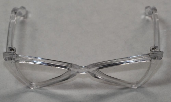 Brille 8,5 cm Kunststoff transparent klare Gläser für Teddies oder Puppen Accessoire Requisite