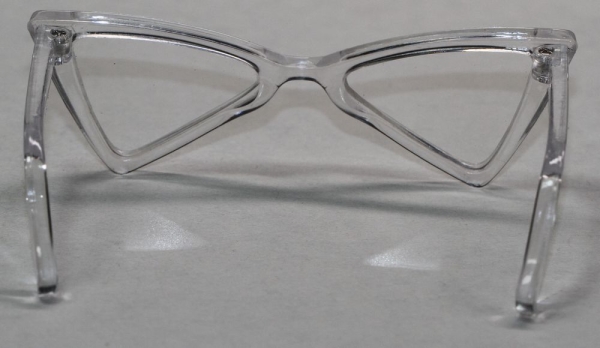 Brille 8,5 cm Kunststoff transparent klare Gläser für Teddies oder Puppen Accessoire Requisite