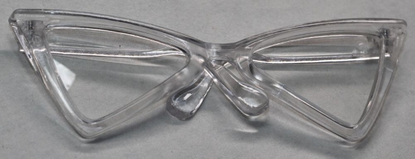 Brille 8,5 cm Kunststoff transparent klare Gläser für Teddies oder Puppen Accessoire Requisite