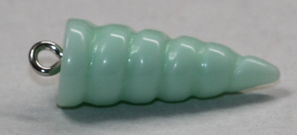 1 Einhorn-Horn 23,3 x 9,8 mm pastellgrün