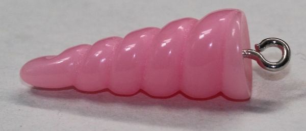 1 Einhorn-Horn 25,6 x 9,3 mm pastellpink