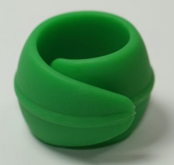 Garnhalter aus Silikon grün Fadenretter