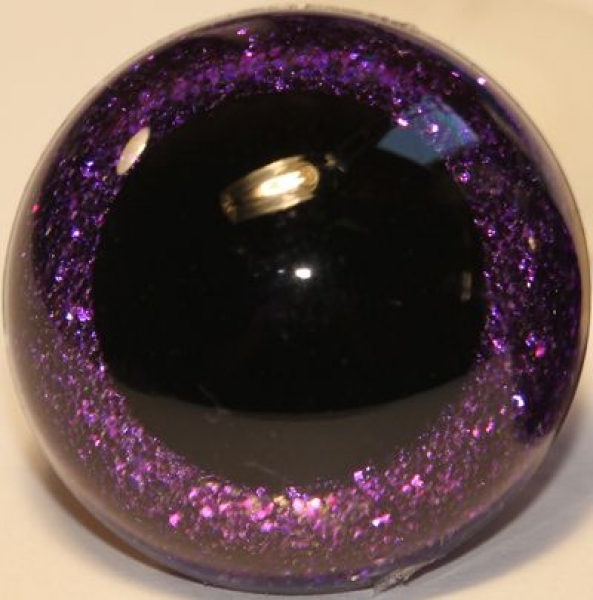 1 Paar Sicherheitsaugen Glitter Purpur