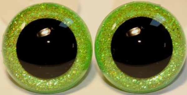 Glitzeraugen Glitter Leuchtgrün Glitzeraugen 2