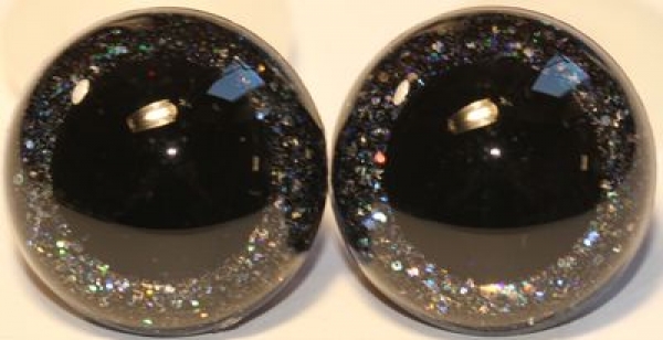 1 Paar Sicherheitsaugen Glitter Nachthimmel