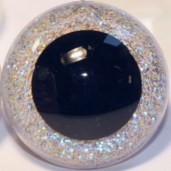 1 Paar Sicherheitsaugen Glitter Feenlicht