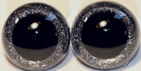 1 Paar Sicherheitsaugen Glitter Zinn