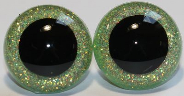 1 Paar Sicherheitsaugen Glitter Limonade