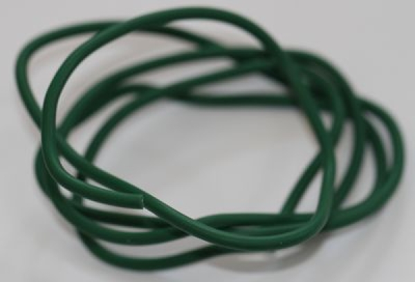 Durchmesser ca. 3,5 mm Länge ca. 1 m Gelenkedraht  dunkelgrün weich ummantelt