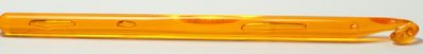1 Häkelnadel 7,0 mm Kunststoff orange transparent