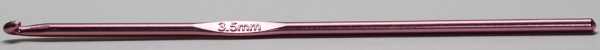 1 Häkelnadel 3,5 mm Metall rosa
