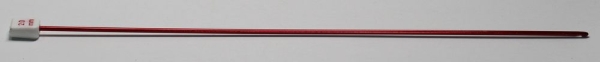 1 Häkelnadel 2 mm Metall rot tunesisch