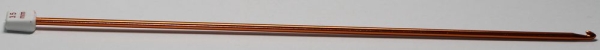 1 Häkelnadel 3,5 mm Metall kupfer tunesisch