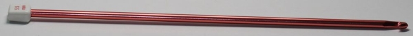 1 Häkelnadel 5,5 mm Metall lachs tunesisch
