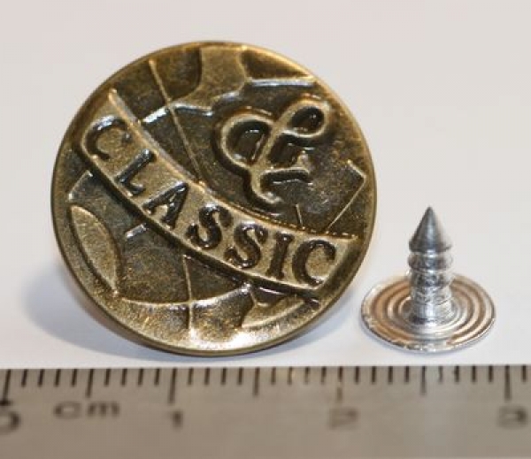 1 Knopf aus Metall für Jeans ca. 2 cm