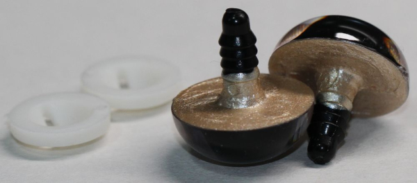 1 Paar Katzenaugen Drachenaugen Sicherheitsaugen champagner gold metallic