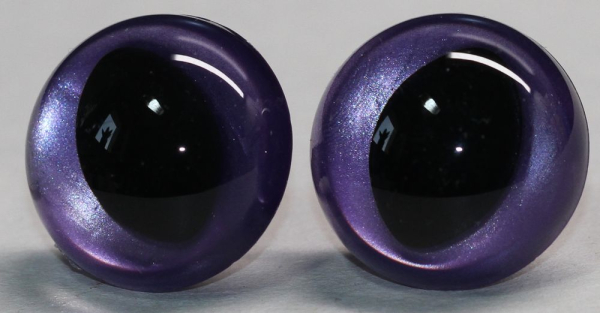 1 Paar Katzenaugen Drachenaugen Sicherheitsaugen violett metallic