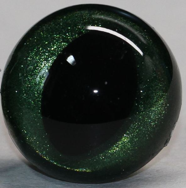 1 Paar Katzenaugen Drachenaugen Sicherheitsaugen grün metallic