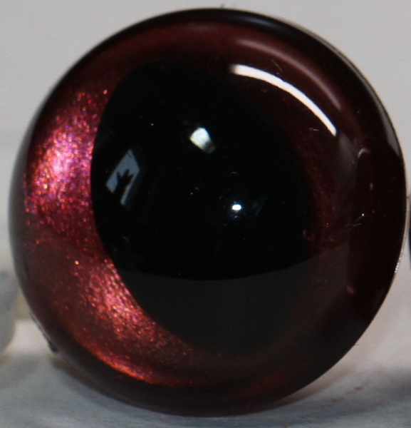 1 Paar Katzenaugen Drachenaugen Sicherheitsaugen weinrot metallic