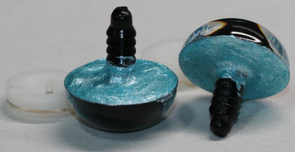 1 Paar Katzenaugen Drachenaugen Sicherheitsaugen mint metallic