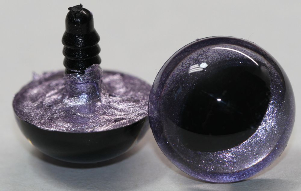 1 Paar Katzenaugen Drachenaugen Sicherheitsaugen flieder metallic
