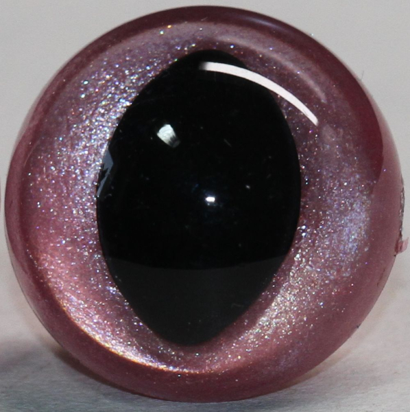 1 Paar Katzenaugen Drachenaugen Sicherheitsaugen rosa metallic