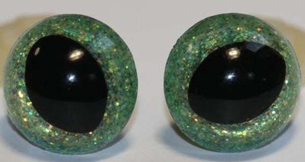 Katzenaugen Drachenaugen Glitzer Glitter Feengrün_2