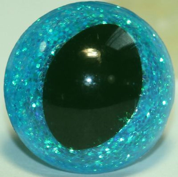 Katzenaugen Drachenaugen Glitzer Glitter Blue Slush